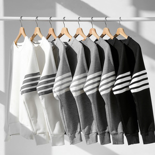 Waffle Men's Sweatshirt 2025 Spring and Autum New Men's Round Neck Pullover Loose Sweatshirt Top Trendy Long-Sleeved T-Shirt