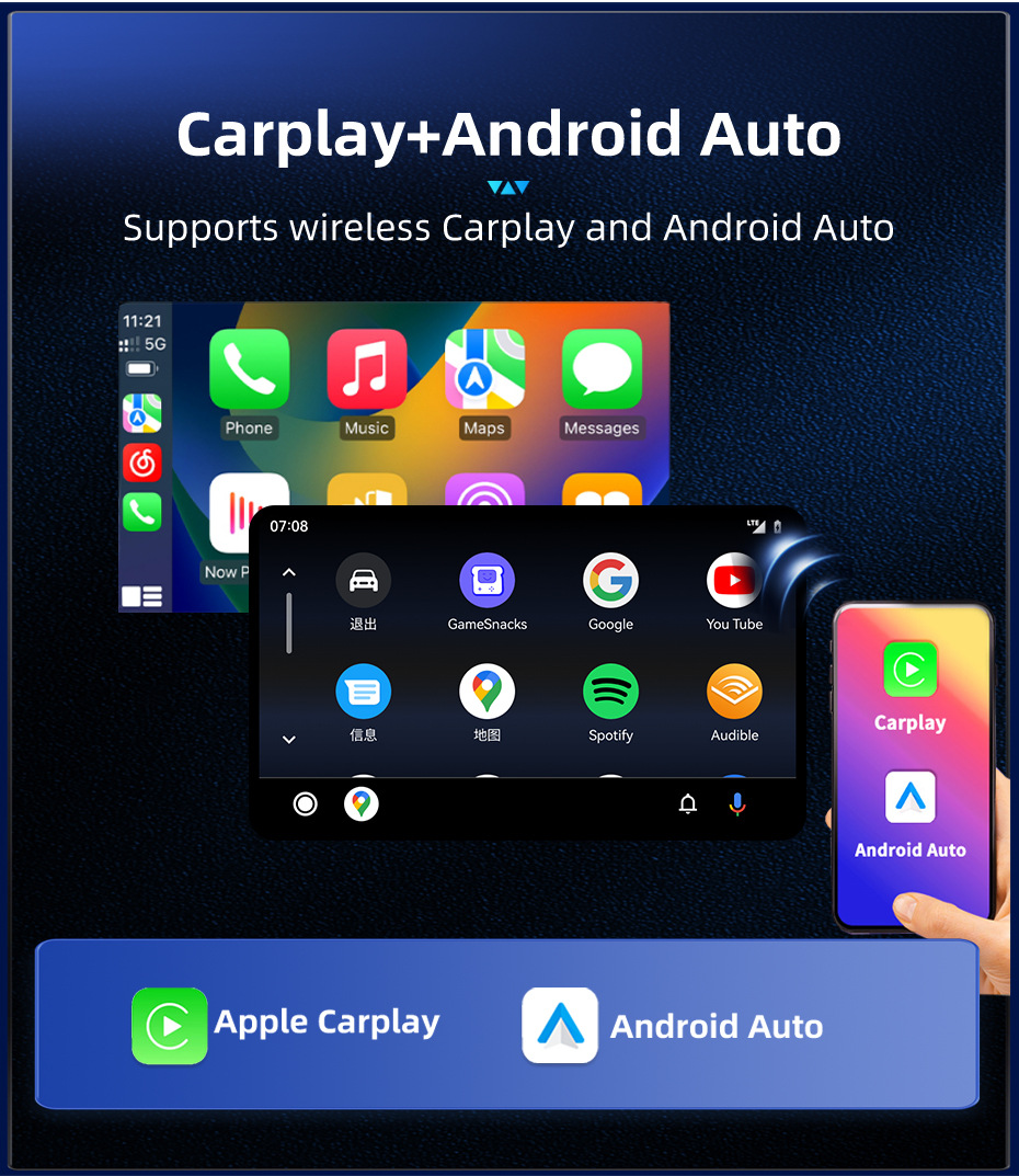 Applicable to Volkswagen Skoda Seat Universal Central Control Display Large Screen Car Carplay Navigation Integrated Machine