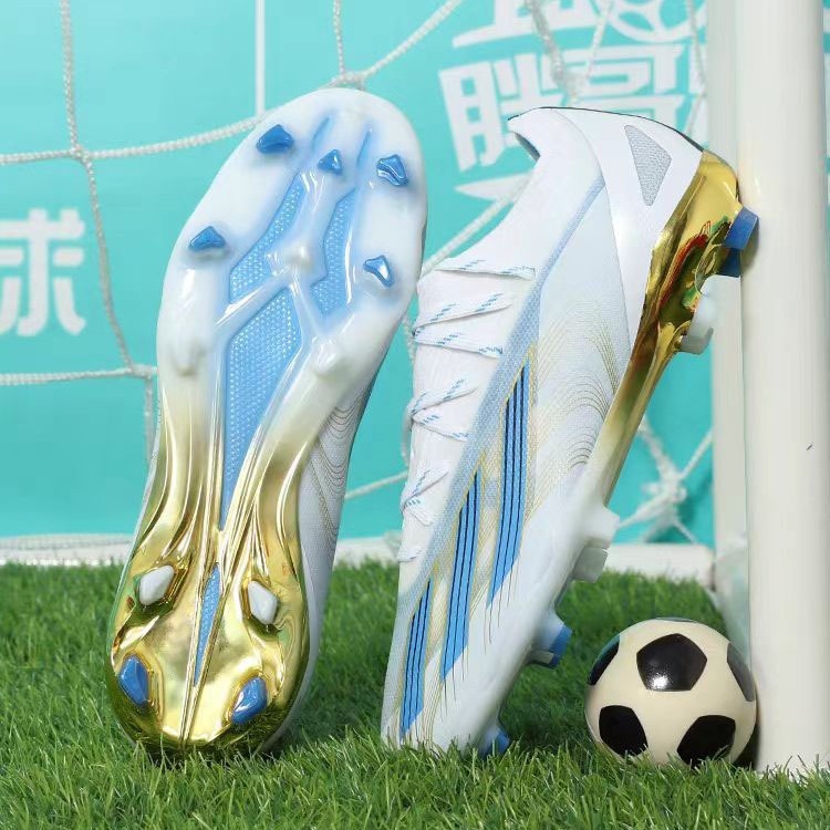 莆田x 23夏の新型サッカーシューズ白月金長釘AG男女砕釘TF成人35-45ヤード|undefined