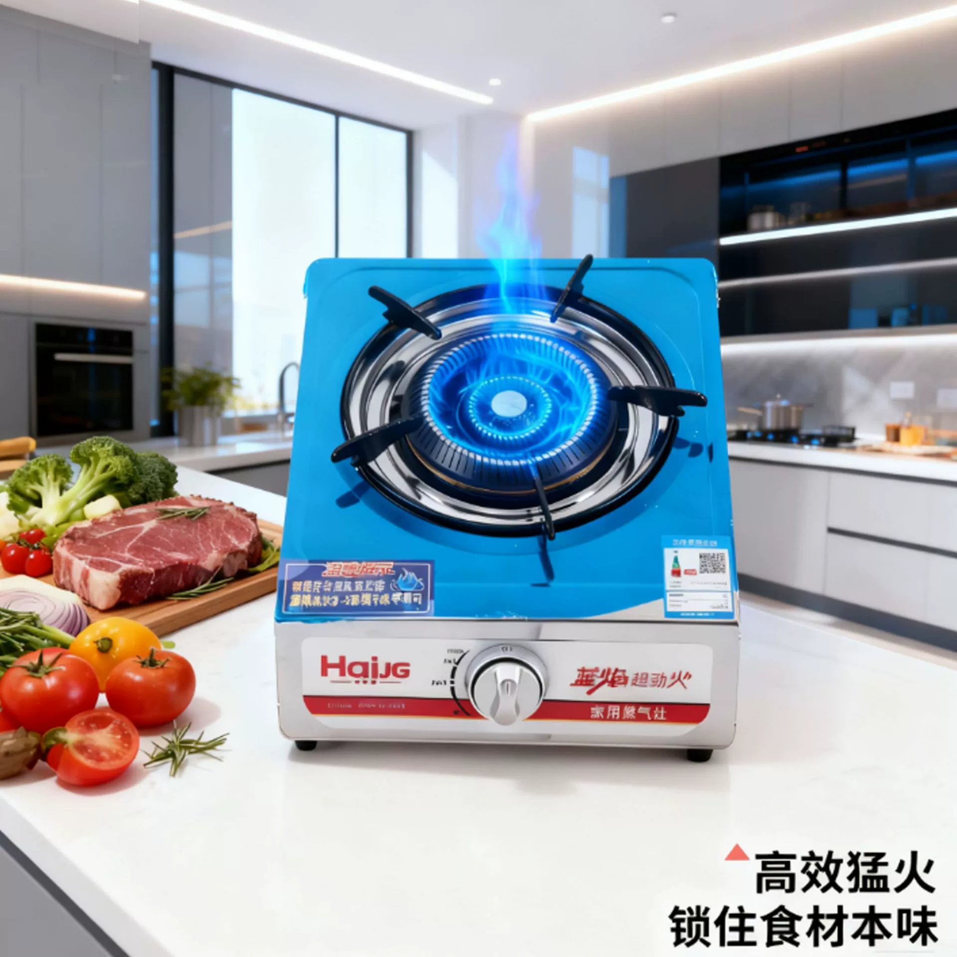 Настольная газовая плита из нержавеющей стали для домашнего использования супер-экономная одноплейная плита старая газовая плита на платформе Gasstove