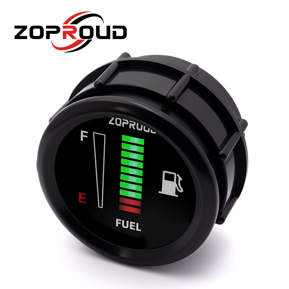 Fuel Tank Oil Gauge 52mm/ 2inch Car Modification Instrument Oil Level Gauge 12/24V Can Be Set with Oil Float