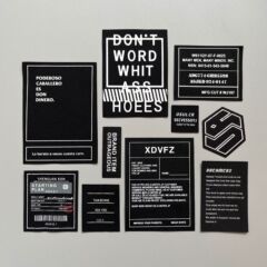 Supply screen printing shoe hat fabric labels decorative labels clothing matching accessories stylish exquisite fabric stickers trendy brand trademarks