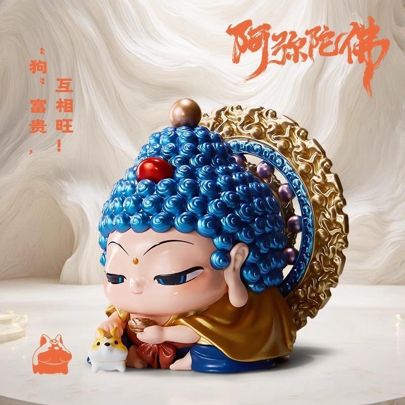 正版现货福福贴贴十二生肖本命大神盲盒手办春节礼物客厅精致摆件|undefined