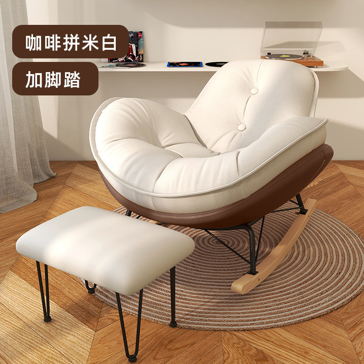 중간 두꺼운 + 황백색 벨벳 커피 + 철제 발 소파