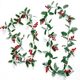 Christmas Atmosphere Decoration Home Decoration Simulated Red Fruit Rattan Pendant Scandinavian Wall Hanging Festive Atmosphere Decorative Rattan