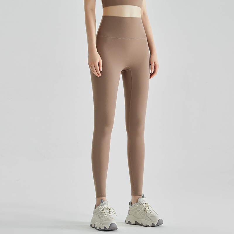 [Personalizado] nube sin tamaño de pantalón de pantalon de cintura alta para mujeres sin marcas de tela lyca sin líneas embarazosas pantalones de gimnasio