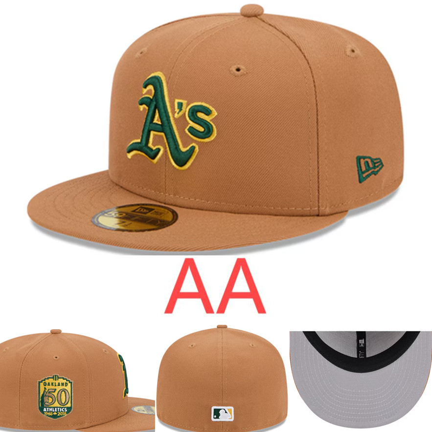 Sombrero de clase AA de alta calidad nueva gorra cerrada MLB gorra de béisbol para hombres y mujeres gorro bordado protector solar para exteriores