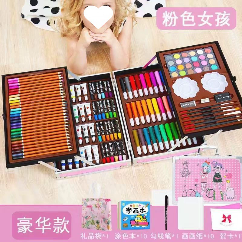 Игрушка, подарочная коробка, детские цветные карандаши
