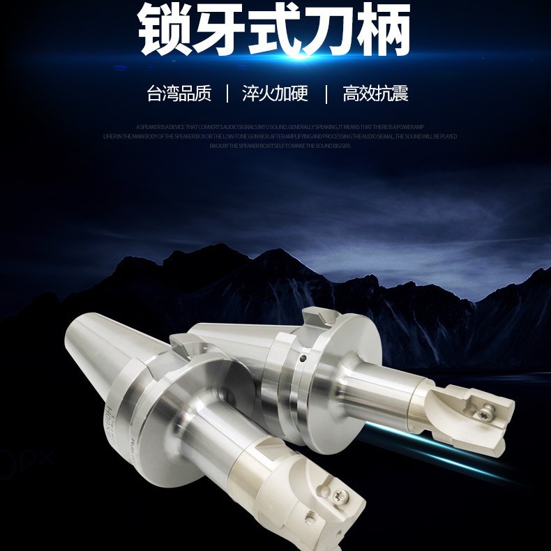 台湾锁牙头刀柄螺纹刀BT30 40 50可换式抗震锁牙刀柄刀头17M8 10