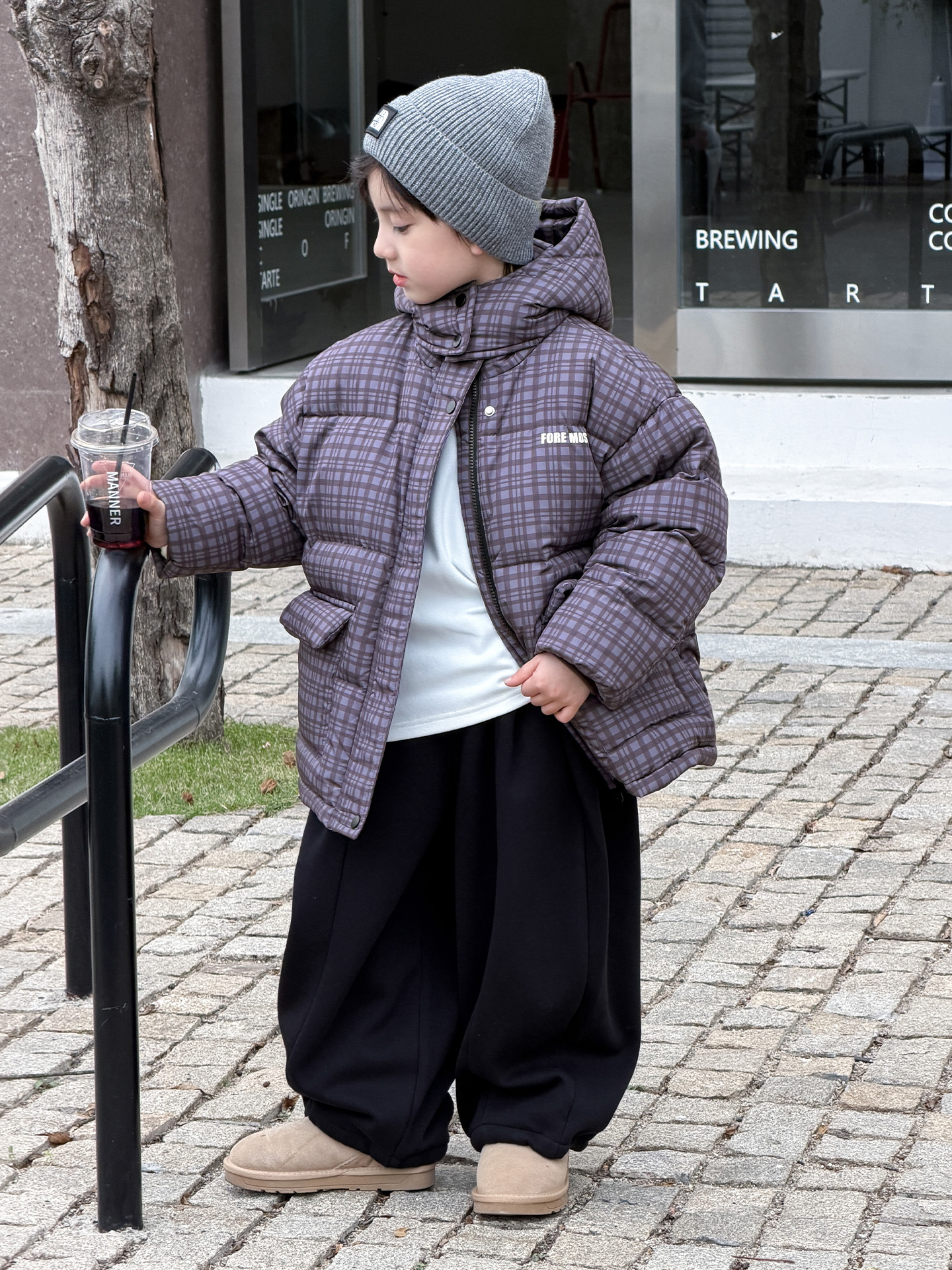 Chaqueta de invierno para niños con chaqueta encapuchada de invierno para niños 2025 nuevo 90 chaqueta de chaqueta blanca para niños