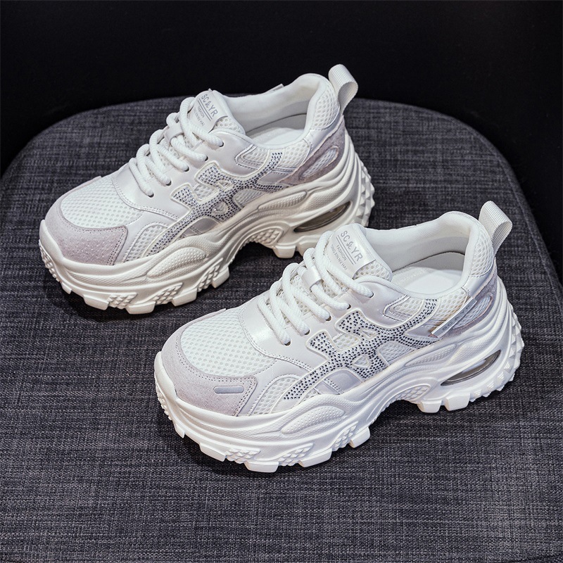 Women's Chunky-soled Dad For Petite Individuals, 2026 New Model, Casual, Fashionable, Versatile, Internet Celebrity_vogvips.com