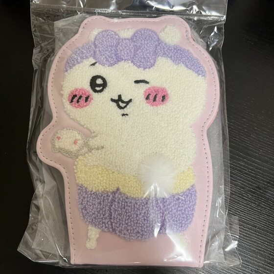 in stock Japanese chiikawa Jiyi Kawa Plush Embroidery Folding Makeup Mirror Cartoon Cute Hachi Beauty Mirror
