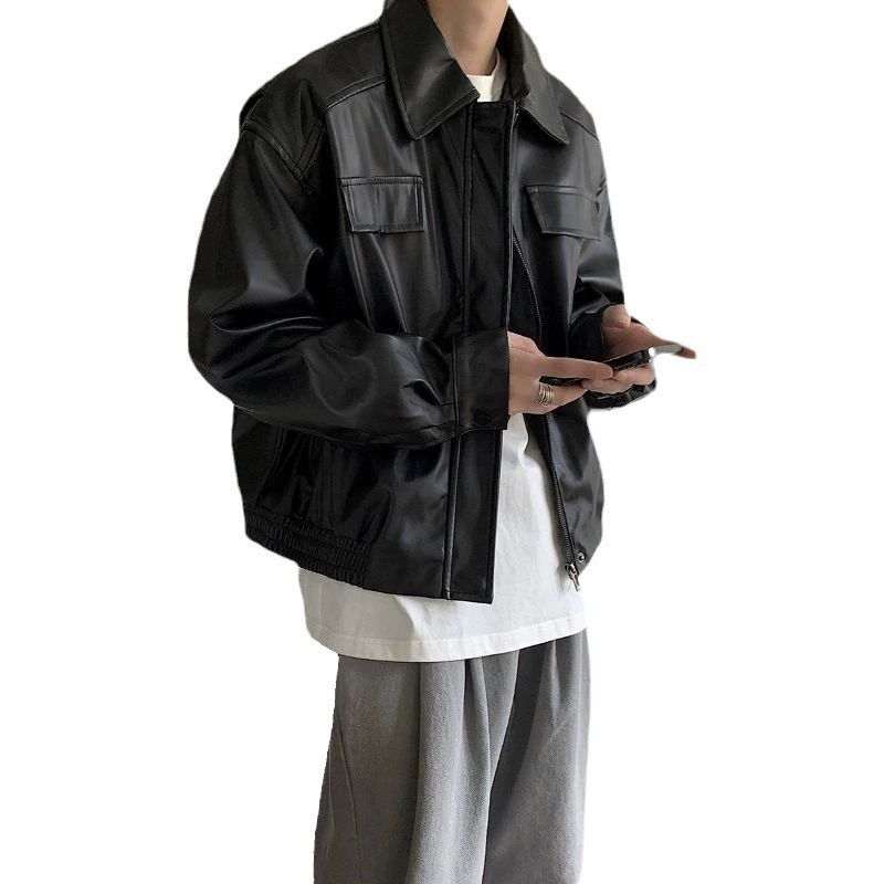 Ретро-осенняя сексуальная полиуретановая куртка, американский стиль, oversize