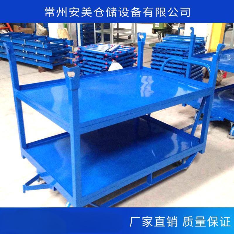 牵引平板车手拉车拉货便携金属拖车工具送货仓库搬运车四轮