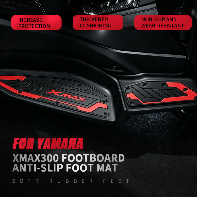 Suitable for YAMAHA XMAX300 footrest rubber, motorcycle modification accessories, non-slip foot pads