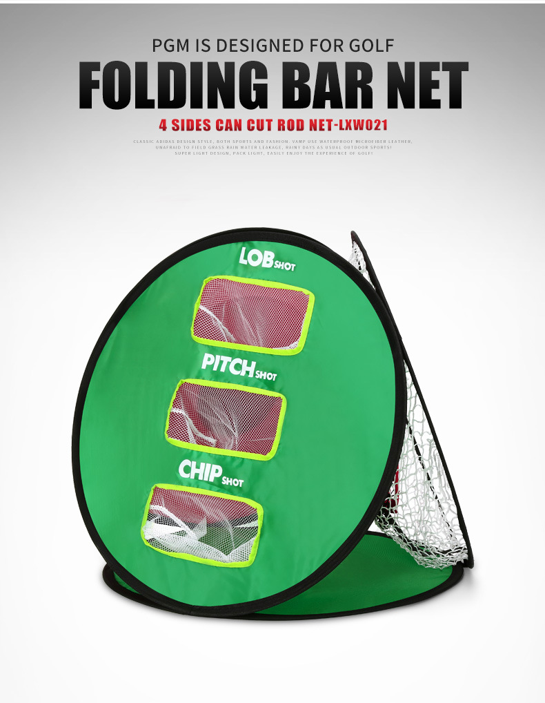 Lưới tập golf đa mặt PGM 4 trong 1 gập gọn trong nhà (kèm 3 bóng tự dính) — LXW021 【Lưới cắt nhiều mặt (gồm 3 quả bóng tự dính) 】 chi tiết 5