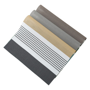 Factory Direct Sales Stripesd Environmentally Friendly Placemats Pvc Western Placemats Chinese European Style Insulated Table Mats and Bowl Mats Easy to Wash and Quick Drying
