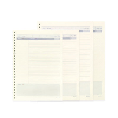 道林 A4/B5-80張英語錯題文科理科活頁芯（康奈爾）文具