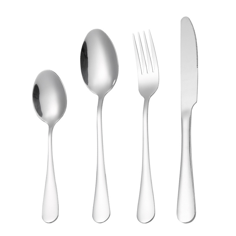 Juego de cubiertos occidentales de acero inoxidable 24 piezas con caja de regalo cuchillo tenedor cuchara