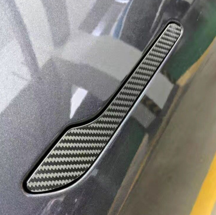Suitable for Tesla model Huanxin 3/Y Door Handle Film Carbon Fiber Film Tesla Door Handle Car Sticker