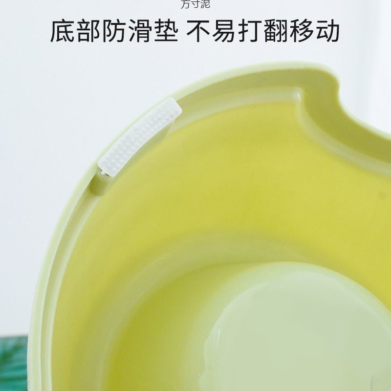 식수대, 이중 목적 고양이 용품 먹이기, 올인원 애완 동물 자동 플라스틱 원형 개 맛 음식 그릇, 이중 그릇, 두꺼운