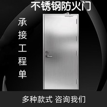 王力防火防盗门通道单门子母门 钢制木质防火门 工程门 批发