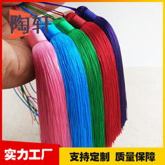 High-end 12cm tassel earring, antique craft pendant ice silk tassel thread earring, curtain pendant lantern earring tassel