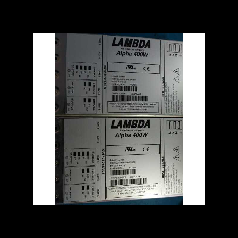 Alpha 400W电源H40575   H40987 H41073