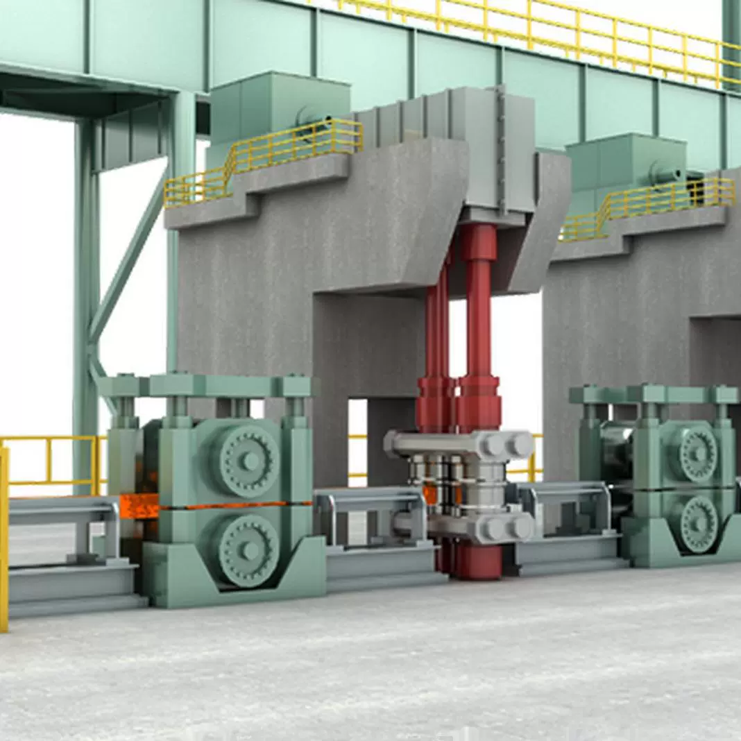 3D-модель стального завода, литьевой машины непрерывного литья, оборудования для производства стали, линии производства стали, современная минималистичная гостиная
