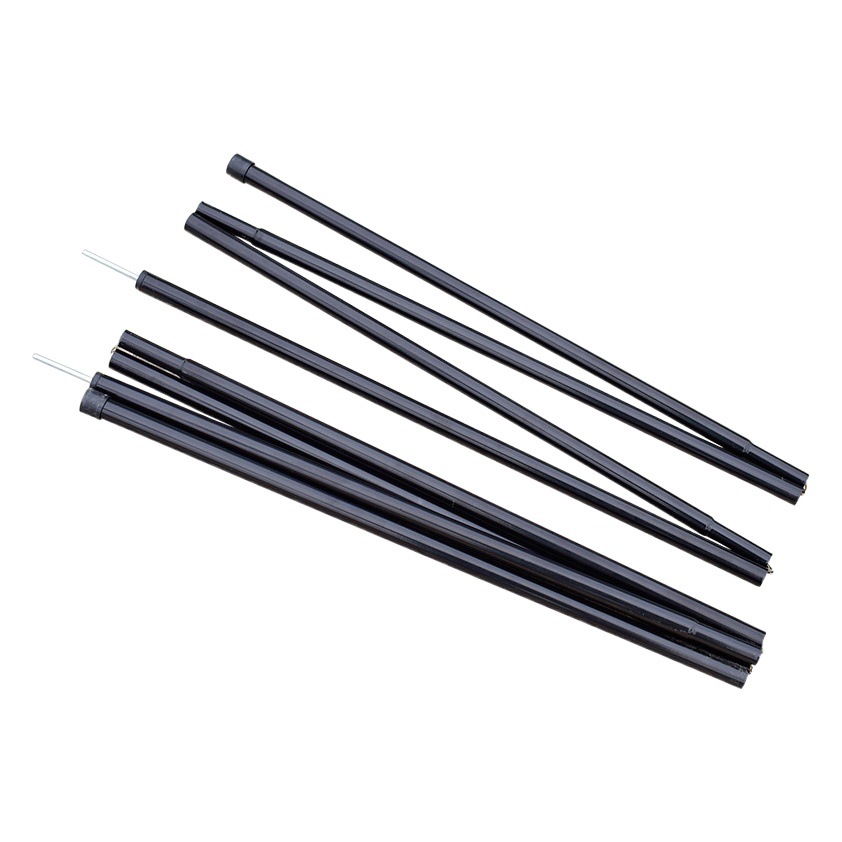 Outdoor camping accessories tent canopy pole iron pole hall bracket 4 section 5 section spring buckle support pole bold super long