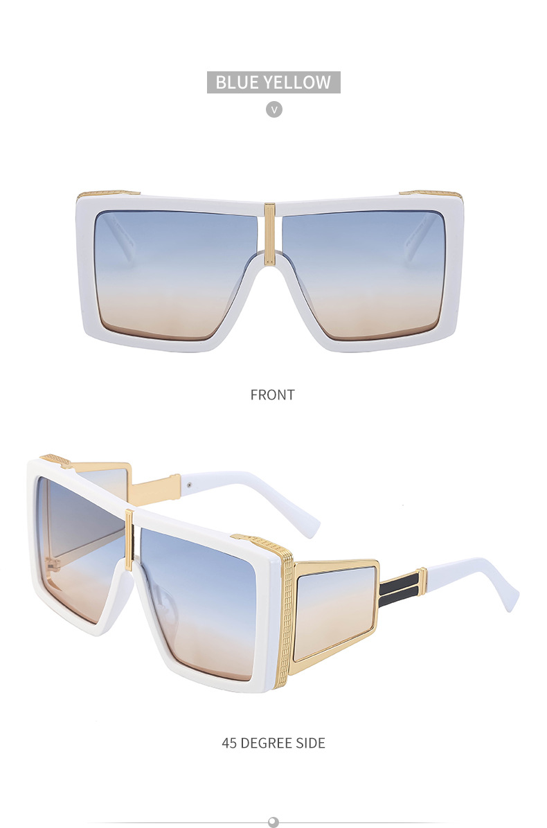 Hip-Hop Style Hip-Hop Square PC UV400 Protection Square Full Frame Women's Sunglasses