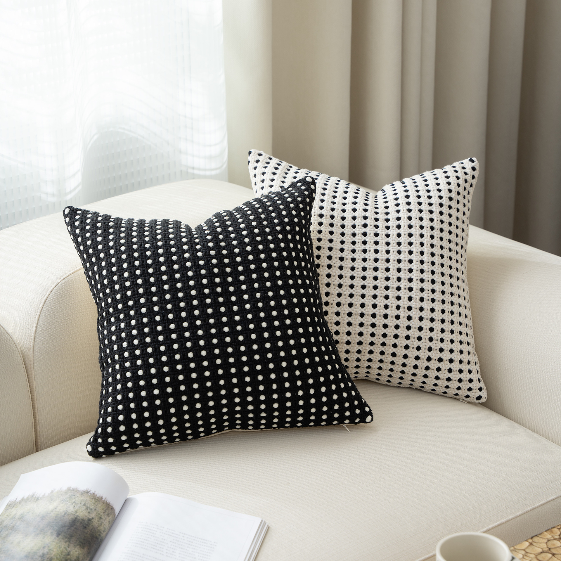 French Entry Luxury Ins Style Pillow Advanced Sofa Pillow Case Sedentary Office Cushion Bed Pillow