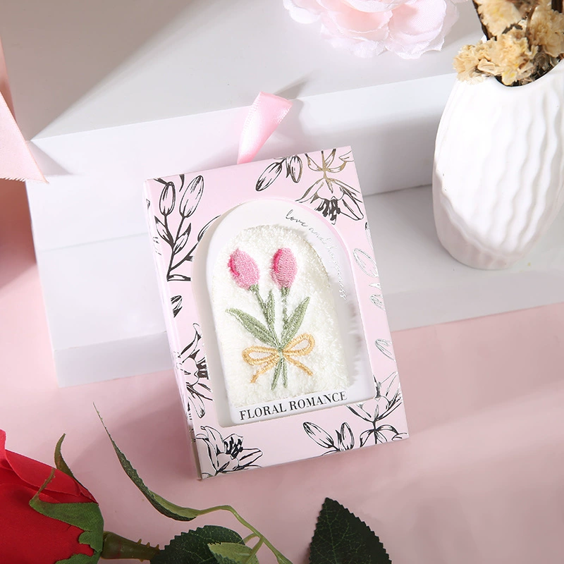 [♤郁金香刺绣毛巾伴手礼单品结婚伴娘女实用小礼品母亲节活动小礼]