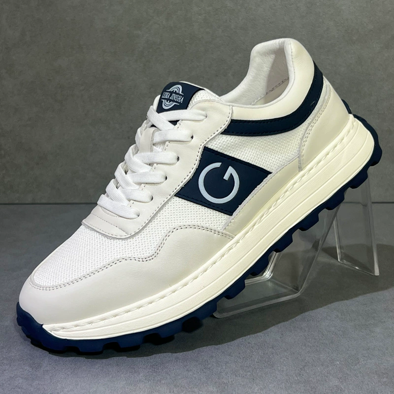 Летняя дышащая немецкая тренировка кожаная дикая повседневная белая обувь сетка дышащая обувь