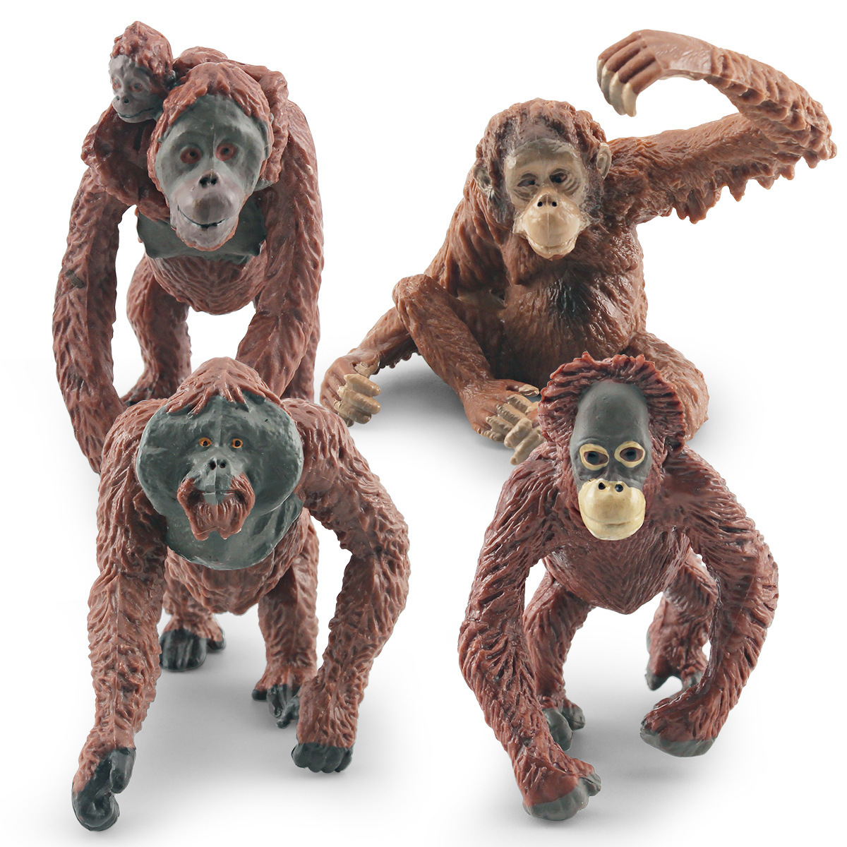 Orangután cognitivo de los niños orangután arena Mesa decoración escritorio adornos estáticos modelo de bosque animal de simulación transfronteriza