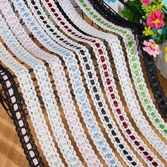 现货新品可穿丝带彩色棉线蕾丝花边服装辅料宠物服饰女装系带绣花