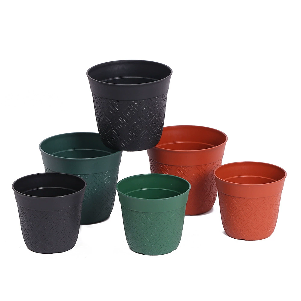 Балкон дома с рисунком ромба пластиковый цветочный горшок простой утолщённый керамический цвет