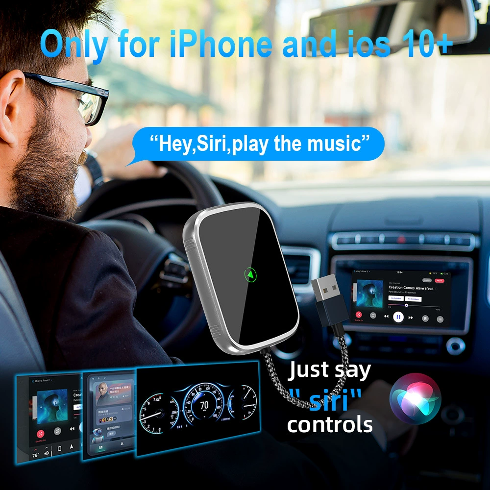 Оригинальный автомобильный бокс CarPlay проводной в беспроводной, подходит для Android Auto и автомобильной навигации