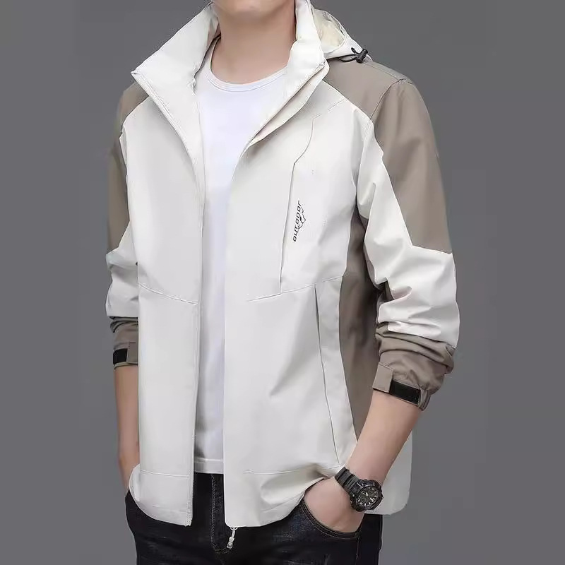 Men's autumn casual two-tone quick dry travel jacket 3