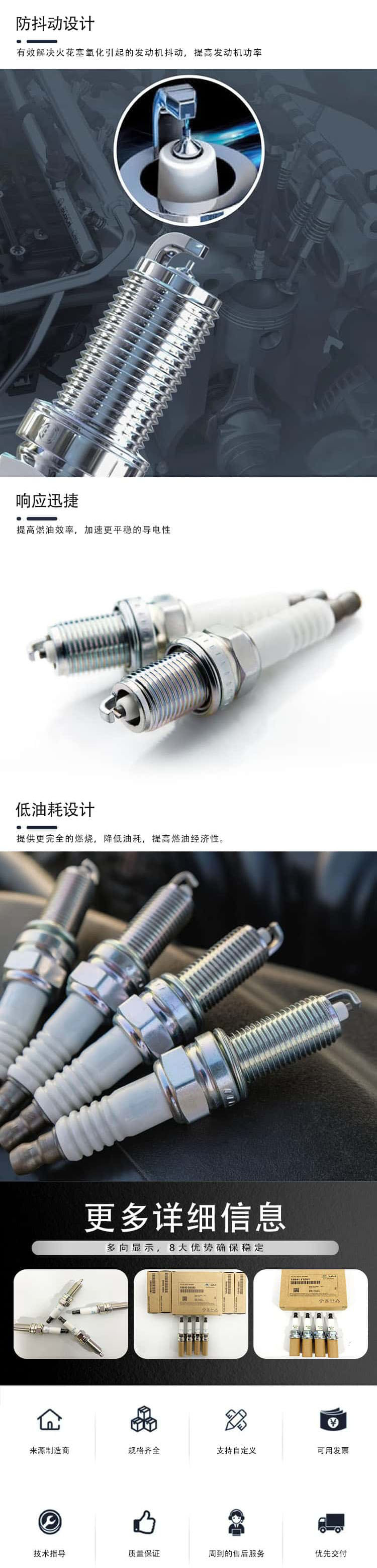 Cross-border auto parts auto parts 18855 10060 suitable for Hyundai Kia embedded iridium spark plug