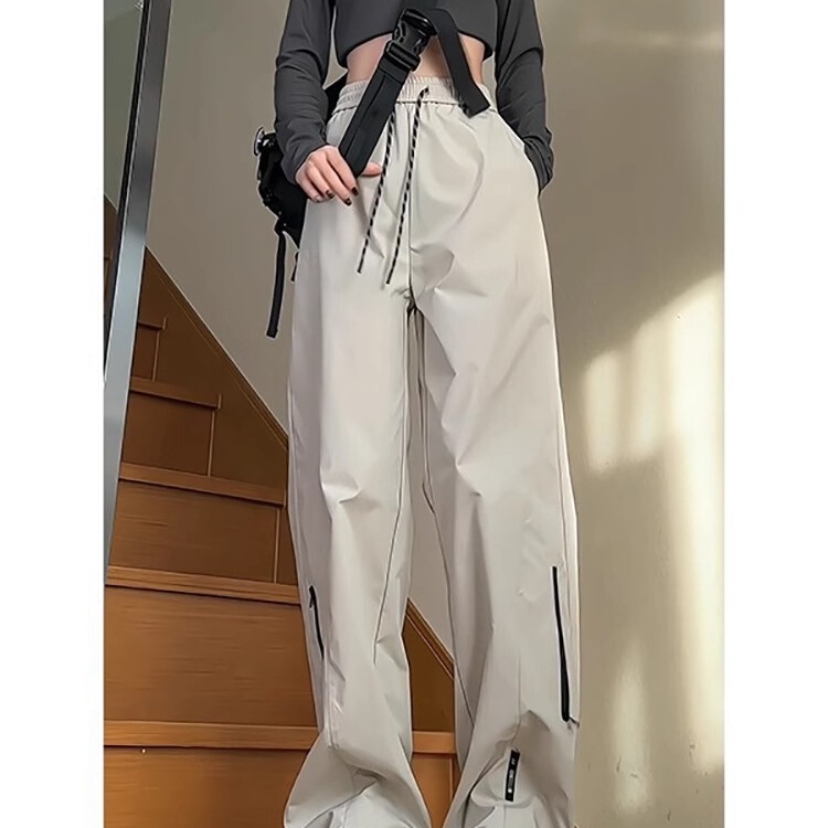 American Vibe Functional Windproof and Waterproof Wide-Leg Assault Pants Men's Spring and Autum New Mountaineering Workwear Casual Pants