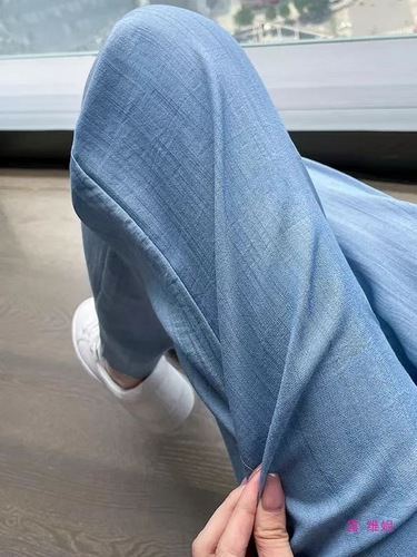 Women's Summer Thin Ice Silk Wide Leg Jeans 2025 New Summer Cool Sun Protection Casual Straight Leg Pants