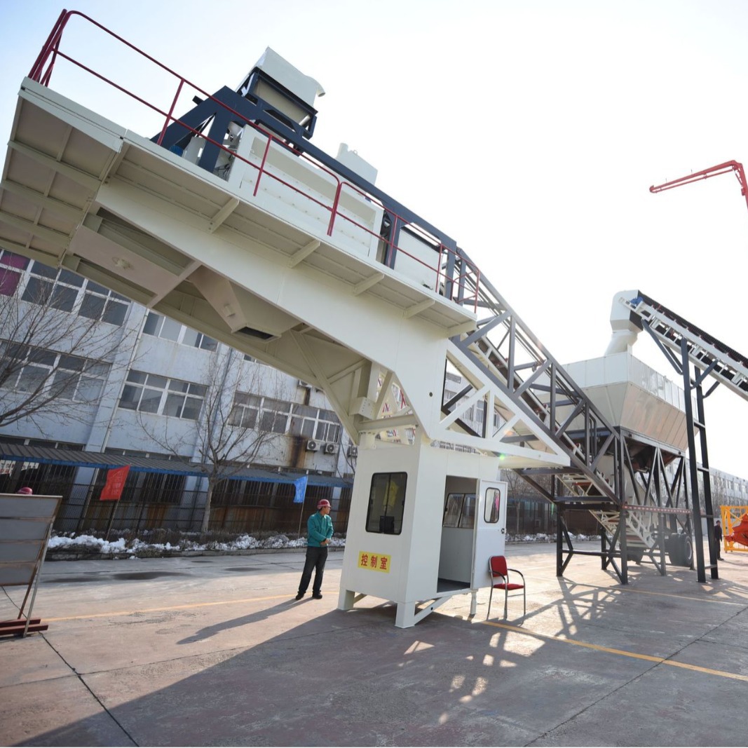 YHZSM75移动式混凝土搅拌站移动搅拌站2方移动搅拌站120型移动站