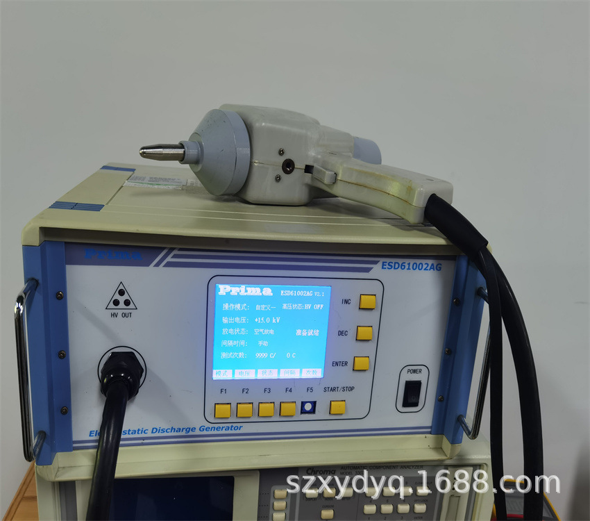 普锐马ESD61002AG 20KV静电发生器 EMC模拟发生器 回收二手