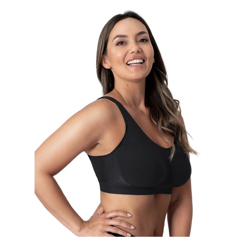 Suministro directo de fábrica transfronteriza caliente más tamaño brillante Chaleco de seda cuerpo que forma el sujetador inalámbrico femenino pecho grande sin costuras