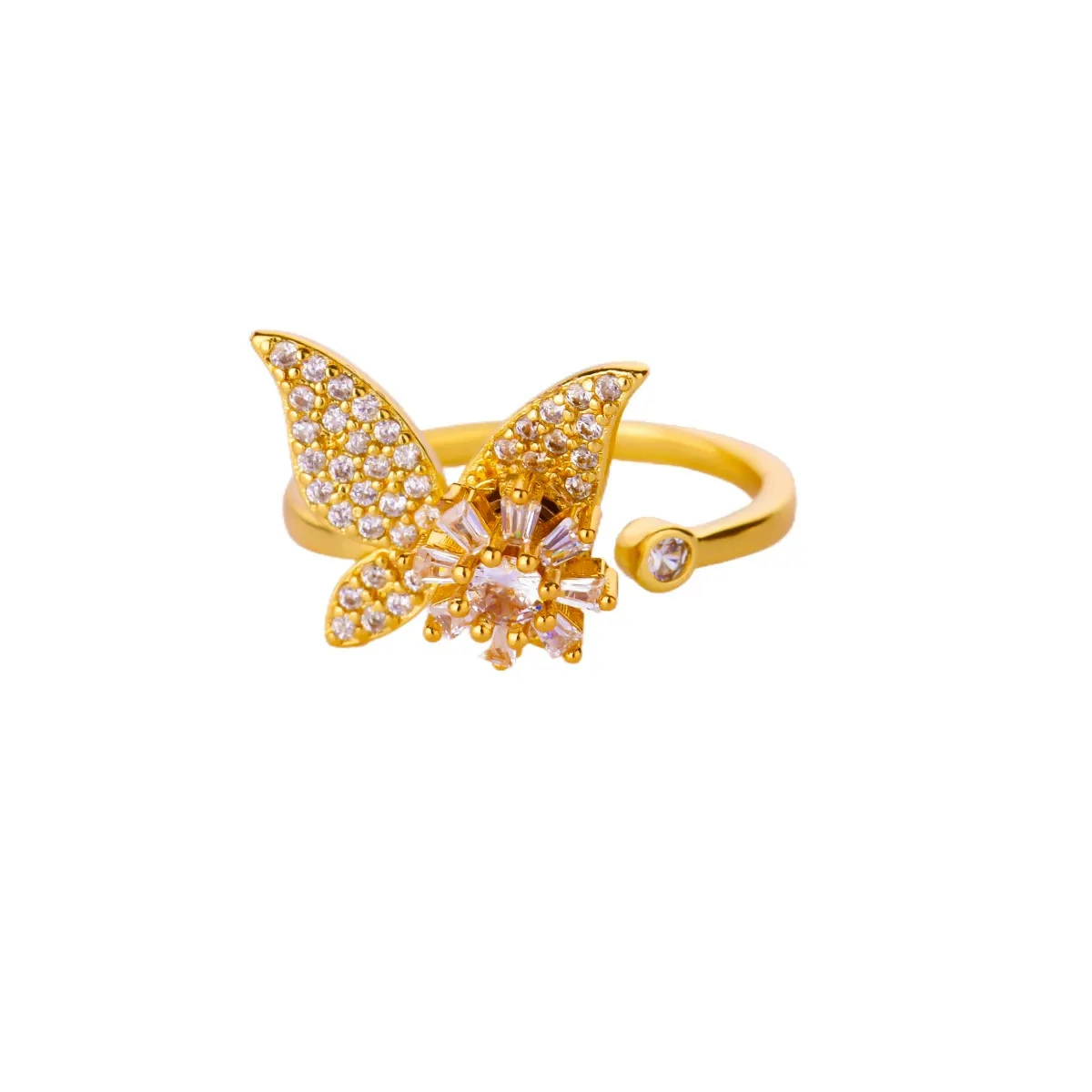Ring, Amazon, diamond encrusted, 18 carat, flowered
