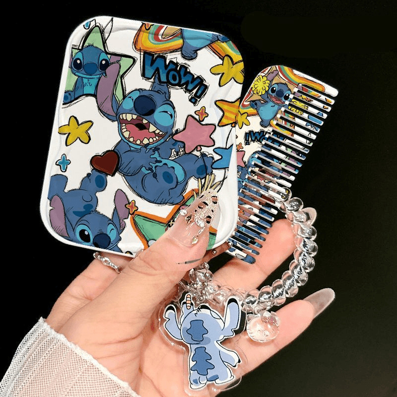 Cute gato pequeño espejo de dibujos animados espejo de maquillaje portátil alto valor facial estudiante de mano plegable espejo de maquillaje mujer