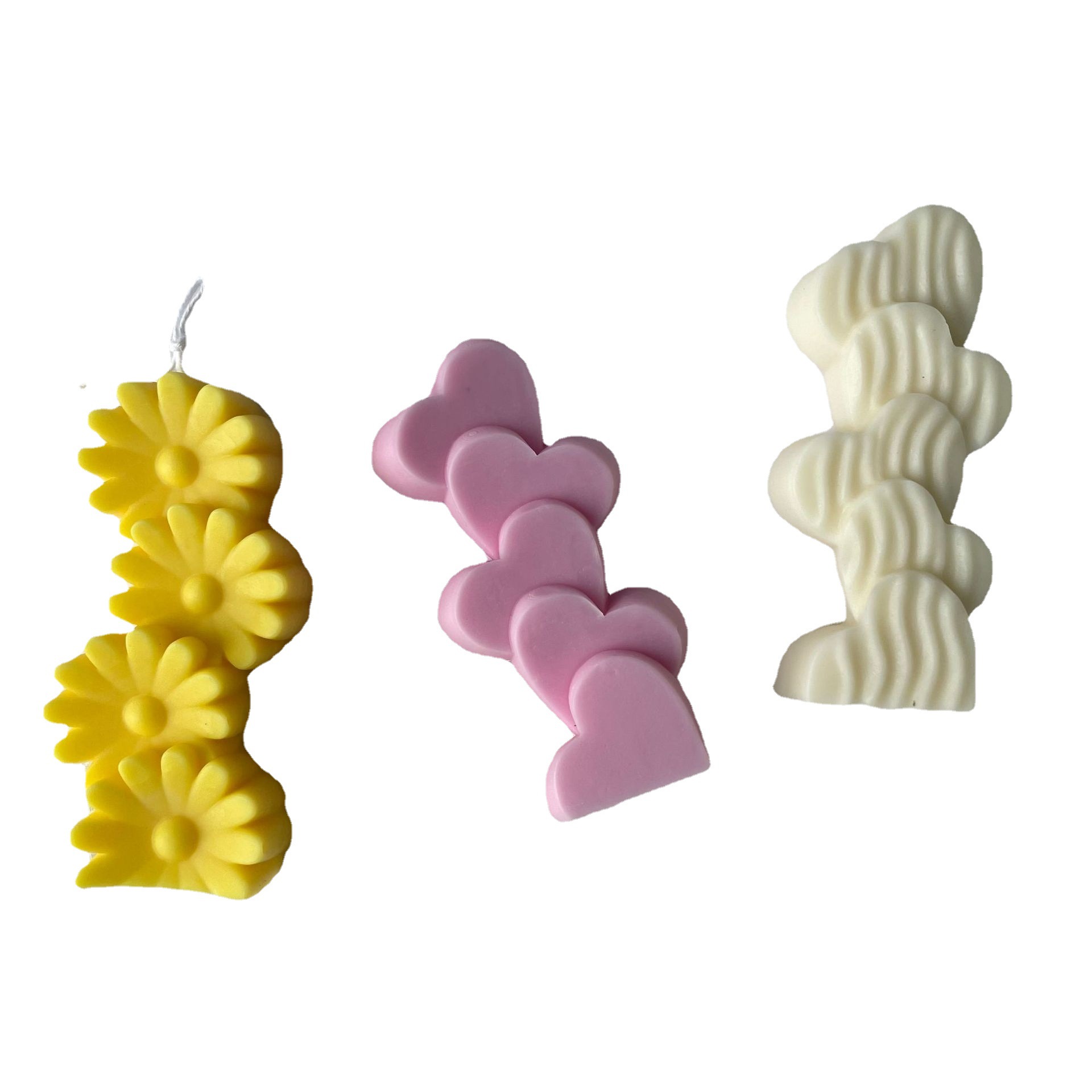 Nuevo Sol flor amor aromaterapia vela molde de silicona Margarita trébol cristal epoxi abrasivo herramienta