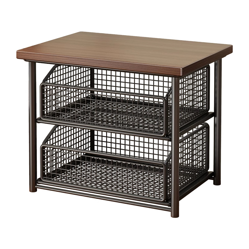 Estante de Mesa para Cafetera de Hierro, Multifuncional y Deslizable, para Cocina y Cafetería