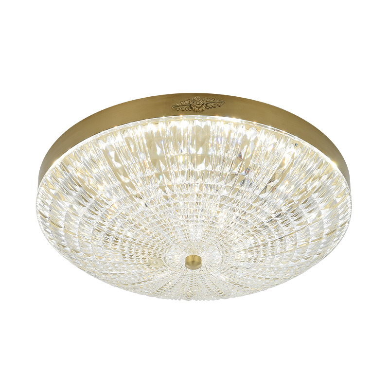 lámpara de dormitorio de cobre simple moderna LED techo red creativa luz lujosa atmósfera nueva lámpara de habitación 118L